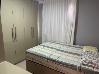 Apartamento completo, porteira fechada com móveis e Eletros andar alto de 2/4 em condomínio fechad - Foto 20