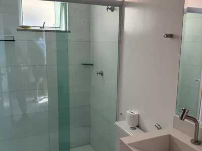 Apartamento completo, porteira fechada com móveis e Eletros andar alto de 2/4 em condomínio fechad - Foto 23