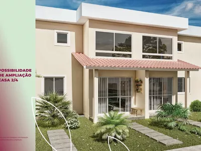 Casa de 2 quartos com possibilidade de ampliação em condomínio fechado com infraestrutura de laz - Foto 7