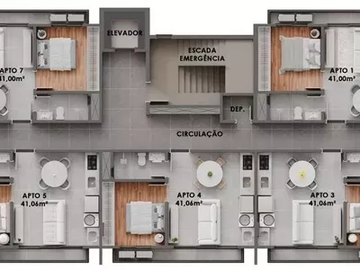 LANÇAMENTO  - Apartamento para venda, localizado no Bairro Parzianello, na cidade de Pato Branco-PR - Foto 5