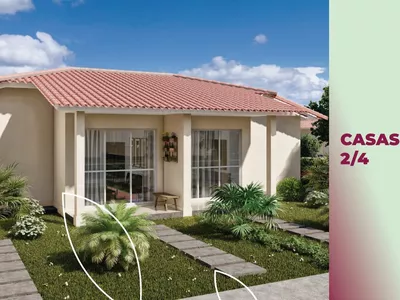 Casa de 2 quartos com possibilidade de ampliação em condomínio fechado com infraestrutura de laz - Foto 2