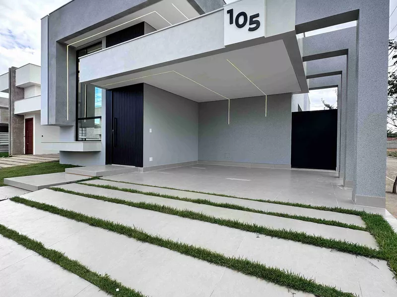 Casa com 3 suítes amplas, cozinha com planejados integrado com o espaço gourmet, Horto Premier Ba - Foto Principal