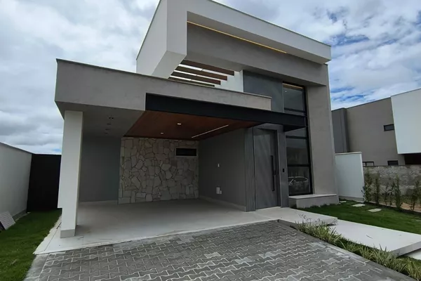 ALPHAVILLE 2 - Casa térrea com 3 Suítes + Varanda Gourmet com Hidro, Garagem coberta para 2 carros - Foto 2