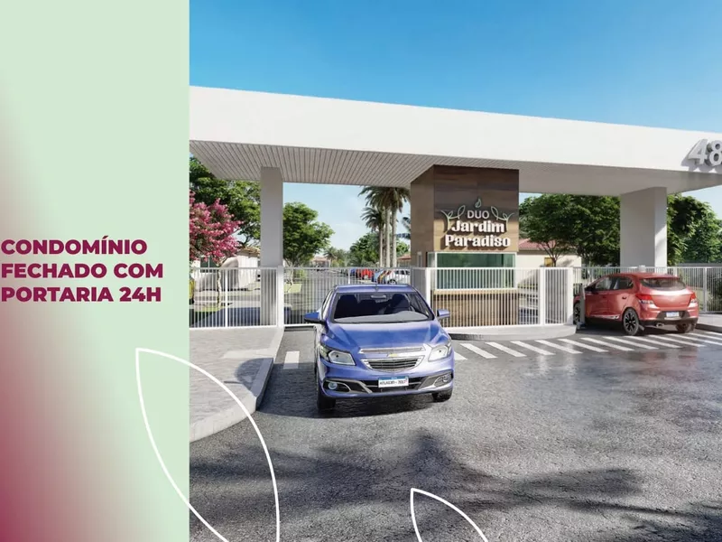 Casa de 3 quartos em condomínio com toda infraestrutura de lazer completa. Entrada facilitada e pod - Foto Principal