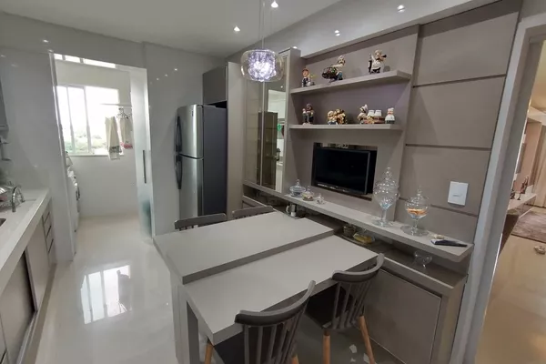 Apartamento à venda 3 suítes, porteira fechada, 2 vagas soltas de garagem , condomínio com lazer - Foto 6