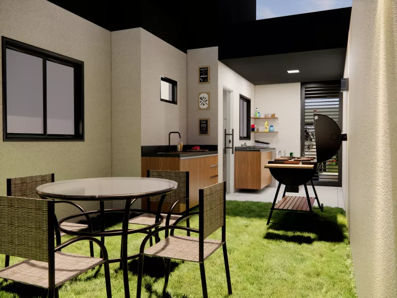 Casa nova, moderna no Bairro Boa Vista, com 3 quartos 1 suite, sala com pé direito duplo, banheira - Foto Principal