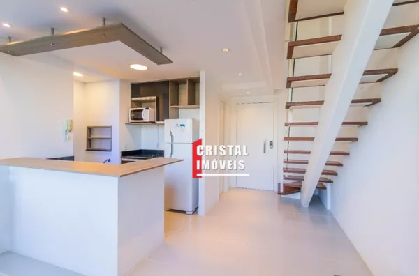 Apartamento duplex de 1 dormitório para venda, Jardim Botânico, Porto Alegre (NINE9)