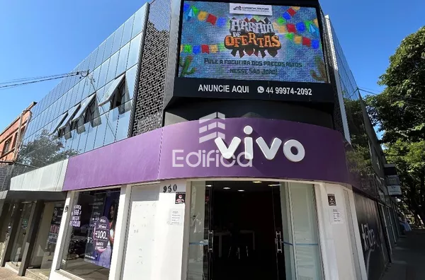 Sala comercial sobreloja para aluguel,  Centro, Paranavaí