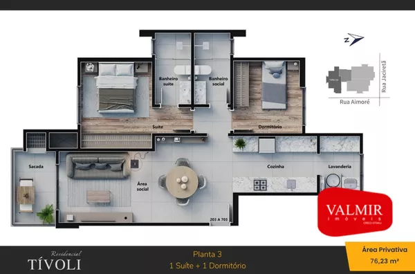 À VENDA NO CENTRO - RESIDENCIAL TÍVOLI