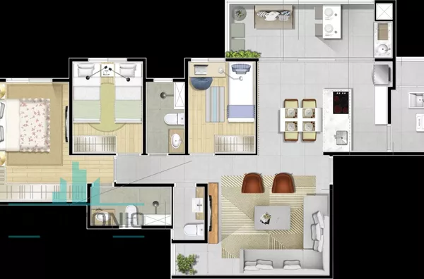 Apartamento Lançamento a venda no Condomínio Concept Campestre - Santo André.