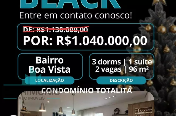Apartamento à venda no Condomínio Totalitá no Bairro Boa Vista em São Caetano do Sul.