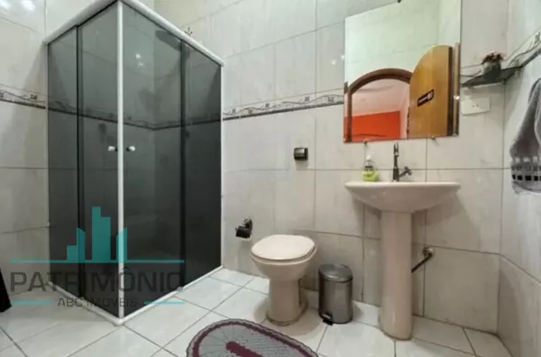 Banheiro do espaço gourmet