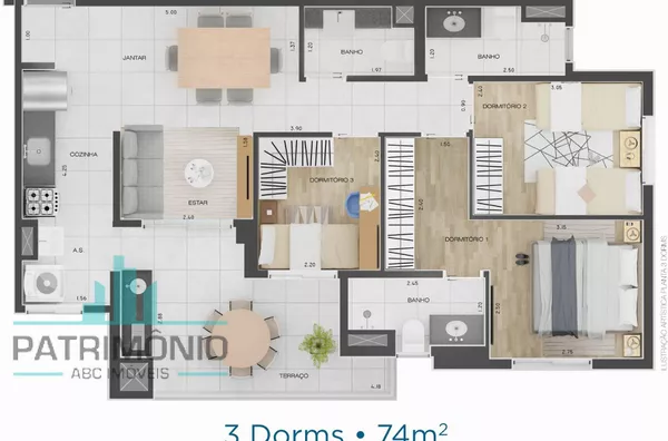 Apartamento Pré-Lançamento no Icony Campestre à venda no Bairro Campestre em Santo André.