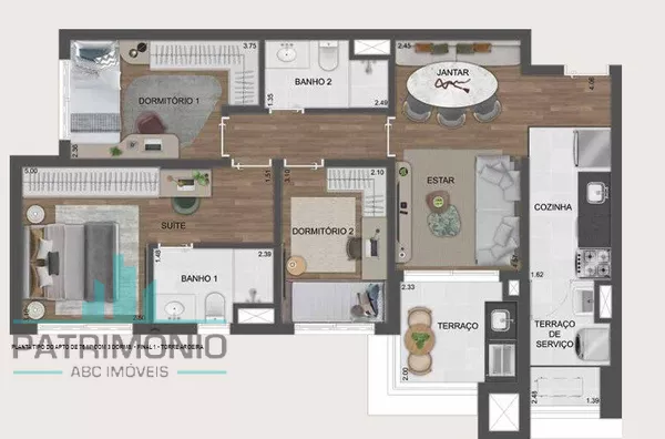 Planta - 76m²
