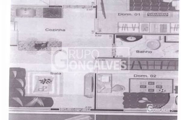 Apartamento para Venda bairro Vila Guilhermina,  2 dorm, 50,00 m2, cobertura com churrasqueira, sem vaga de garagem