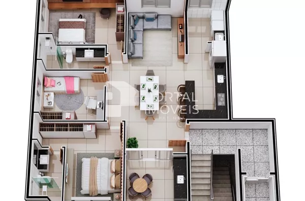 Apartamento para venda, 3 quartos, 1 suíte, 2 vagas, Cidade Nobre - Ipatinga/MG