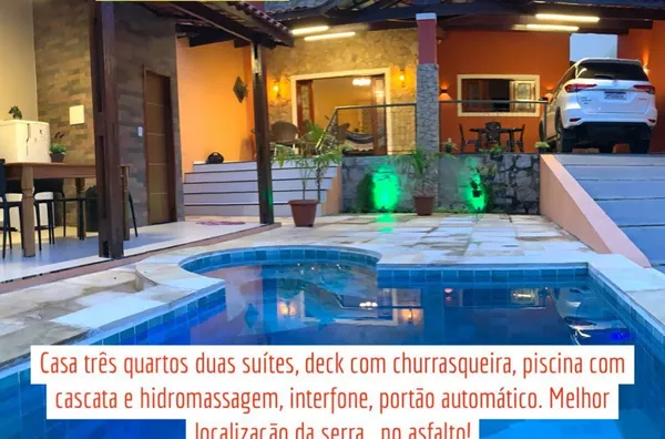 Casa Alto Padrão com mobília e piscina na Serra da Meruoca