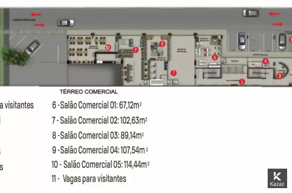 Salão / loja / ponto  para aluguel,  Paiaguás, Cuiabá