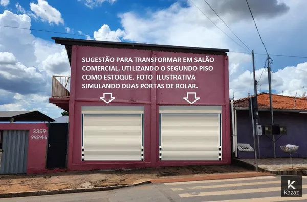 Venda Salão  com 250m2  terreno  - 02 pavimentos - Residencial Coxipo