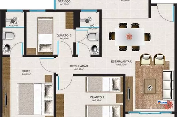Apartamento para venda, 3 quartos, Eusébio, Itaitinga