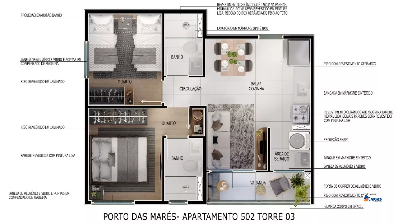 Apartamento à venda com 2 quartos, 43m² - Foto 10