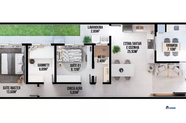 CASA PLANA , 3 QUARTOS , MANGABEIRA , EUSÉBIO - Foto 2