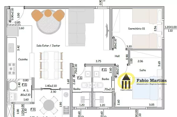 Apartamento para venda, CONDOMINIO VISTA IPIRANGA, 2 quarto(s),  Parque Residencial Nardini, Americana - Foto 9