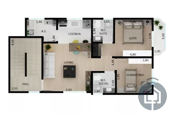 Apartamento para venda, 2 quarto(s),  Vila Haro, Sorocaba