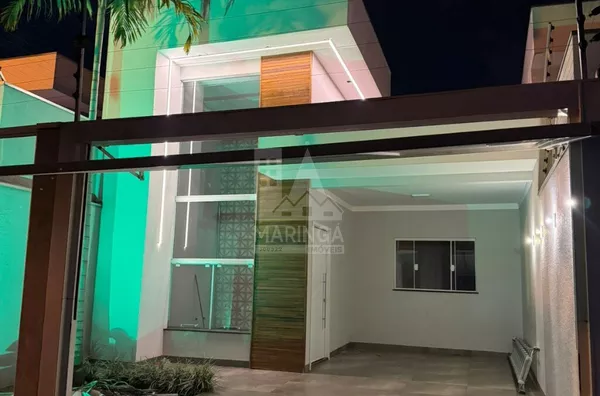 Frente noite 2 da casa à venda com 3 quartos (1 suíte) no Ecovalley