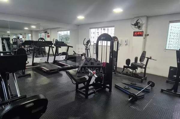 academia  do apartamento mobiliado com suite e sacada vila bosque 