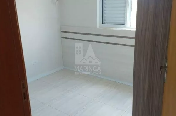 Quarto do apartamento semi mobiliado de 2 quartos em Mandaguaçu