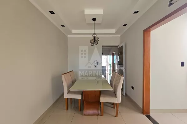 Sala de jantar da casa semi mobiliada 3 quartos (1 suíte) Jd. Dias II