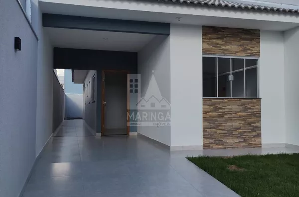 MINHA CASA MINHA VIDA - Faixa 3! Casa NOVA a venda, 3 quartos, corredor lateral, Jardim Três Lagoas, Maringá PR 