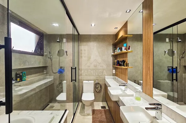 EVIDENCE | PLAENGE - Apartamento MOBILIADO e DECORADO a venda, 3 suítes, Zona 03, Maringá PR - PORTEIRA FEHCADA - Foto 31