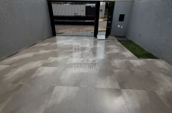 Casa NOVA a venda, 3 quartos sendo 1 suíte, amplo quintal, Jardim Novo Oasis, Maringá PR