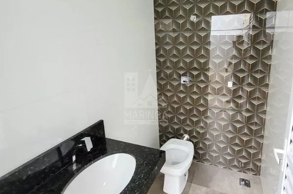 Lavabo da casa nova com 3 quartos (1 suíte) no Jardim Oásis