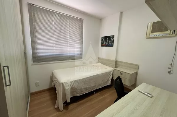quarto 2 Apartamento MOBILIADO a venda, 3 quartos (1 suíte) Vila Cleópatra, Maringá PR - Edifício Solar do Bosque
