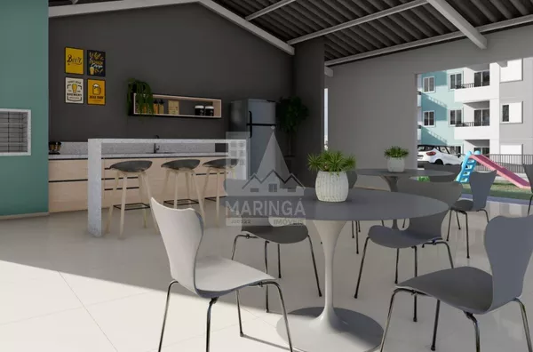 Lazer do residencial Bellus em Maringá