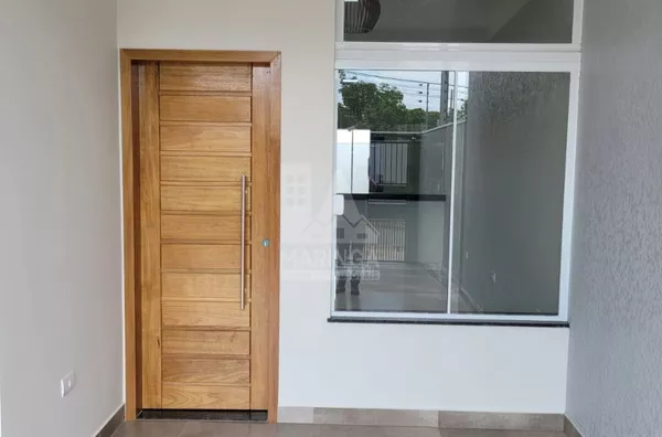 Casa NOVA a venda, 3 quartos sendo 1 suíte, amplo quintal, Jardim Novo Oasis, Maringá PR