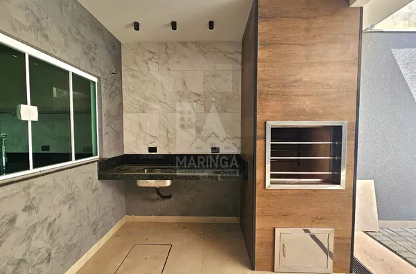 Espaço gourmet da casa semi mobiliada 3 quartos (1 suíte) Jd. Dias II