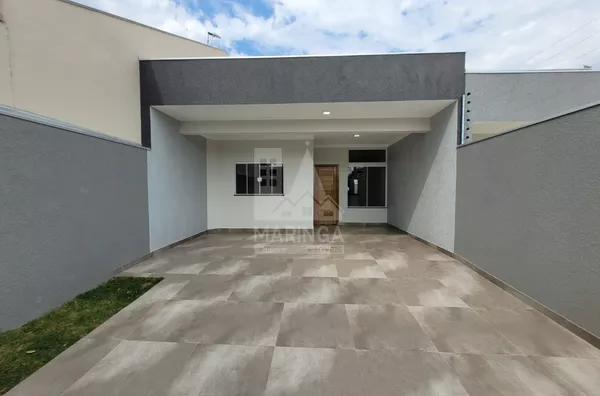 Casa NOVA a venda, 3 quartos sendo 1 suíte, amplo quintal, Jardim Novo Oasis, Maringá PR