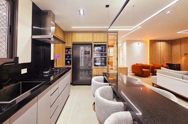 EVIDENCE | PLAENGE - Apartamento MOBILIADO e DECORADO a venda, 3 suítes, Zona 03, Maringá PR - PORTEIRA FEHCADA - Foto 16