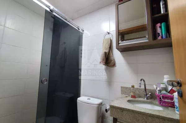 banheiro suíte  do apartamento mobiliado com suite e sacada vila bosque 