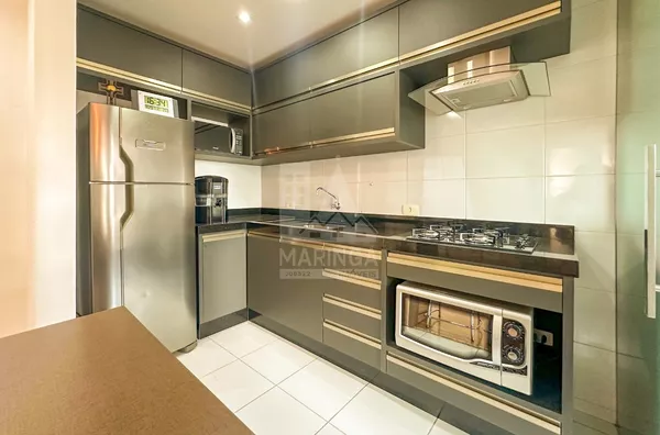 Cozinha do apartamento mobiliado a venda no condomínio Brisas Bella Citta na Zona 08