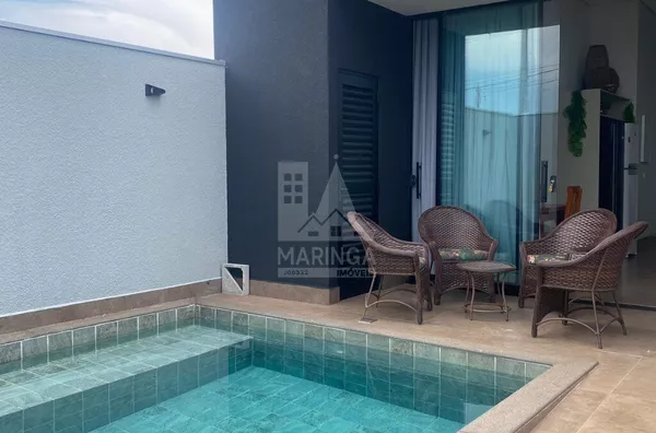 Casa venda Porto Rico PR, 3 quartos, suíte, piscina, mobiliada, Loteamento Riviera