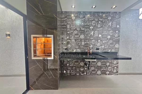 AREA GOURMET 1 - Casa RECEM FINALIZADA a venda, 3 quartos (1 suíte), Ecovalley Ecologic City, Sarandi PR