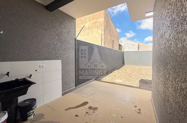 Área de serviço da casa 3 quartos (1 suíte) Jardim Paulista em Maringá