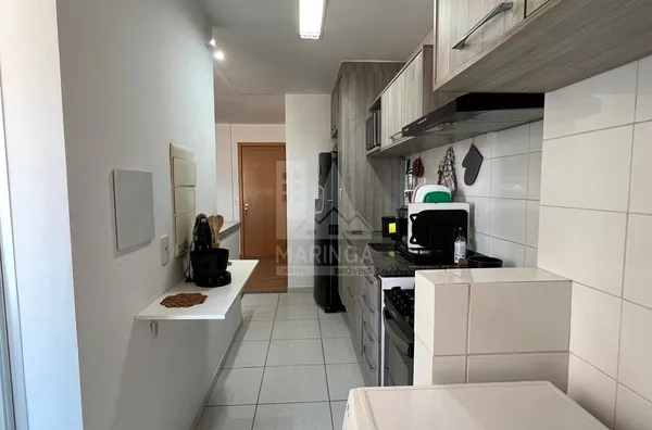 cozinha 2 Apartamento MOBILIADO a venda, 3 quartos (1 suíte) Vila Cleópatra, Maringá PR - Edifício Solar do Bosque