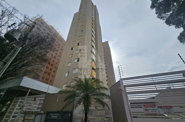 Apartamento a venda com cozinha planejada sacada, 2 quartos, 1 vaga, Zona 07, Maringá PR - Residencial Rouget Village