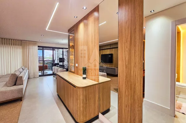 EVIDENCE | PLAENGE - Apartamento MOBILIADO e DECORADO a venda, 3 suítes, Zona 03, Maringá PR - PORTEIRA FEHCADA - Foto 3